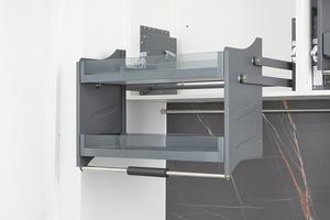 מטבח תליית ארון ארון מדפים ויחידות משיכה הרמת מערכת הרמת זכוכית מטבח זכוכית הרמה מדפה - Product Image 4