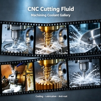 Fluide de coupe et liquide de refroidissement semi-synthétique antibactérien, stable en eau dure, pour tours CNC, fraisage et centres d'usinage