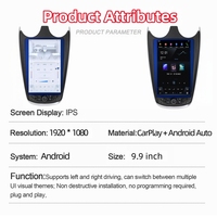 Autoradio Android 13 9,9'' RoadNavi avec écran HD, navigation pour McLaren 540 570 GT 2015-2021, lecteur multimédia vidéo, Carplay, GPS