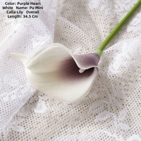 L-R239 voor hoogwaardige Calla Lelie PU kunstbloem, decoratie voor thuis, bruiloft, feesttafel, bruidsboeket, Valentijnsdag