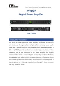 Amplificateur de puissance numérique Hifi de haute qualité, série PT, 1u, boîtier métallique numérique - Product Image 4