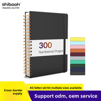Carnet professionnel A5 300 pages, ligné épais, reliure thermique, couverture PVC, idéal pour les cadeaux d'entreprise