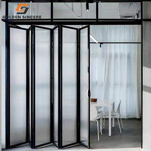 GS Slim Frame Bi-Folding <b>Doors</b> Aluminum Glass for Modern Home Renovation - Product Image 4