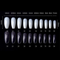 100pcs French Nail Art Tips Manucure à couverture complète pour le soin des mains et des pieds Boîte de rangement pratique pour l'application des dames sur les doigts