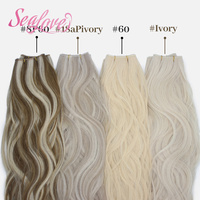 Extensions de cheveux humains bruts non traités Genius Weft, ondulés naturels, pour salons de beauté, vente en gros