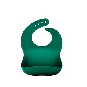 Bavoir bébé en silicone 3D type arc surface mate 0-12 mois accessoire d'alimentation - Product Image 2