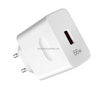 Pour Huawei SuperCharge 66W USB chargeur rapide EU Plug 66W USB adaptateur secteur pour Huawei Mate 40 30 20 Pro Nova 9 8 7