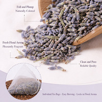 Sachets de thé personnalisés 2g*30, thé à la lavande, sachets de thé pyramidaux, fleurs de lavande séchées naturelles, tisane, mélanges de tisanes