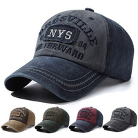 Casquette de baseball unisexe en twill de coton lavé à 6 panneaux avec logo brodé personnalisé