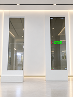 Écran d'affichage numérique OLED transparent multifonctionnel 1*2 pour magasins de détail et expositions