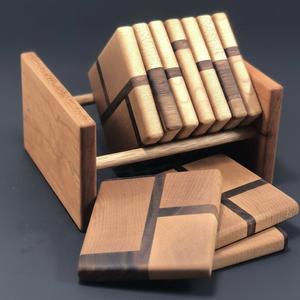 Vente en gros de sous-verres en bois Matpads résistants à la chaleur, respectueux de l'environnement, durables et personnalisables, support pour ensemble de table en verre pour verres - Product Image 1