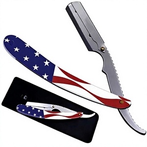 Professional Cut Throat Style Razor Replaceable Blade Barbers Heavy Duty Stainless Steel Barber Shaving for <b>Men</b> - Product Image 1