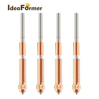 Accessoires pour imprimante 3D, filament durable 0,4 mm/1,75 mm, buse V3 Lingxi, alliage de cuivre argent + bronze, alliage de titane, utilisé pour K1 Max