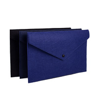 Le fabricant fournit directement un sac en feutre Logo personnalisé, Shopping A4, sac de fichier en feutre, stockage à pression