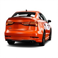Film de protection de carrosserie automobile personnalisé en TPU 7,5 mil anti-rayures, couleur logo personnalisée, rouge orange cristal Hong Cai, directement de l'usine, garantie 2 ans
