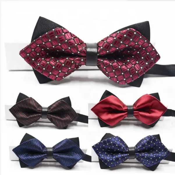 Men's Bow Ties Adjustable Pre-tied bowties for Boys Man in Gift Box bow ties for men