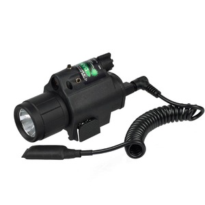 Compact Multi-Function Flashlight, Black Plastic Combo <b>Light</b> with Green Dot and <b>Remote</b> Pressure <b>Switch</b> for Outdoor Use - Product Image 3
