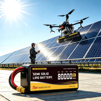 Paket Baterai Lipo Semi-Solid 80Ah 80.4Ah untuk Drone, Baterai Lithium Polymer 6-14S untuk Drone Survei, Pemetaan, dan Inspeksi