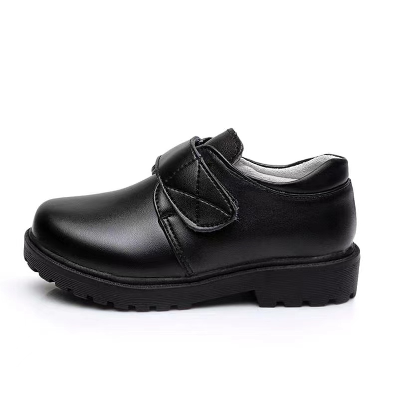 2021 Genuine Leather Back To School Shoes Children Boys School Shoes