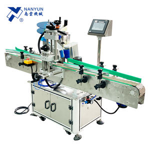 Dikey NY-822C kozmetik cam yuvarlak şişeler kavanozlar için koni külah tam otomatik konik konik etiketleme makinesi etiket etiketleme - Product Image 4