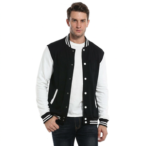 Veste de baseball en cuir avec logo personnalisé brodé en chenille, veste varsity pour homme, vêtements de rue d'hiver - Product Image 1