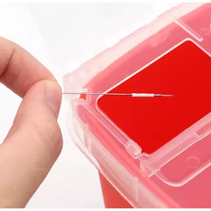 กล่องเก็บขยะทางการแพทย์สำหรับสักลาย ขนาด 1 ลิตร ทำจากพลาสติก สำหรับทิ้งเข็มและอุปกรณ์ที่ใช้แล้ว - Product Image 4