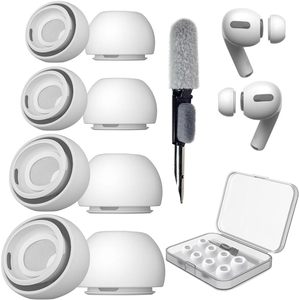 Puntas de Silicona para Auriculares, Repuesto 1:1 para Pro, Impermeables y Ecológicas, Reducción de Ruido, Protección Contra el Polvo, 4 Pares - Product Image 2
