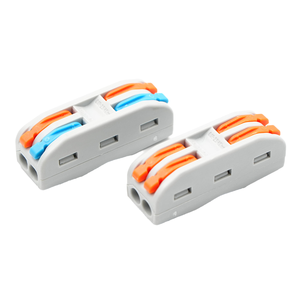 Pemisah kawat PCT-222 ringkas Universal, blok Terminal kabel otomotif Target konduktor Push-In, lampu LED tembaga 2-Pin - Product Image 1