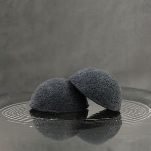 Bebevisa ฟองน้ำใยบุกถ่านไม้ไผ่สีดำ, ฟองน้ำใยบวบครึ่งลูกเร่งการเผาผลาญ - Product Image 3