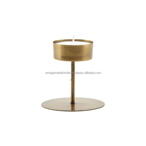 De alta calidad de vela de luz de té soporte latón antiguo para la decoración de la casa - Product Image 4