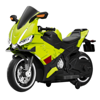 Moto électrique pour enfants en plastique personnalisable, avec lumières, fonction musicale, roues auxiliaires, alimentée par batterie, pour les enfants de 4 à 12 ans