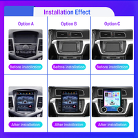 Radio Auto Android 2 Din 9,7 Pouces, Écran Tactile Vertical IPS Style Tesla, Navigation GPS MP5, Lecteur DVD Voiture, Multimédia Auto Carplay