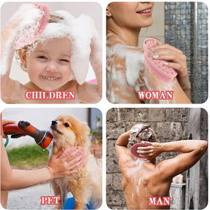 Hugebirds New 2 in 1 Silicone Bath and Shampoo Body Brush Exfoliating Cleaning Brushes for <b>Shower</b> - Product Image 6