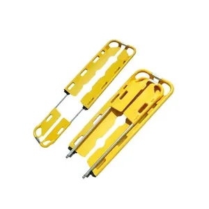 Factory Wholesale Ambulance PE Material Rescue Stretcher Folding Scoop Stretcher for Patient Transfer