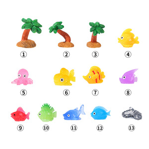 Figuras de animales marinos de dibujos animados, decoraciones en miniatura para acuarios, adornos de plástico suave para decoración de peceras WX-20250417 - Product Image 4