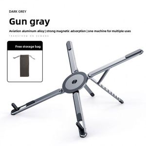 X323 Boneruy E05 Latest Design Aluminum Magnetic Phone Holder Adjustable Tripod <b>Stand</b> 360 Rotating Foldable Desktop <b>Tablet</b> <b>Stand</b> - Product Image 2