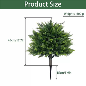 Ramas de Ciprés y Eucalipto Artificiales Realistas, Estacas de Vegetación Artificial para Arreglos Florales en Jardines y Macizos de Flores - Product Image 2