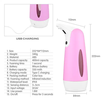 400ml Automatic Rechargeable Electric Auto Liquid