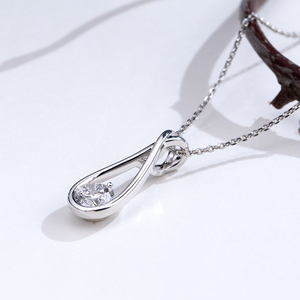 สร้อยคอจี้รูปหยดน้ำหมุนได้ MSN-1072 Messi Jewelry สำหรับผู้หญิง สร้อยคอเจ้าสาว - Product Image 2