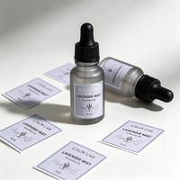 Étiquette de parfum en feuille d'or TEDDY, logo privé, étiquette de bouteille en verre vinyle, autocollant personnalisé pour cosmétiques et parfums