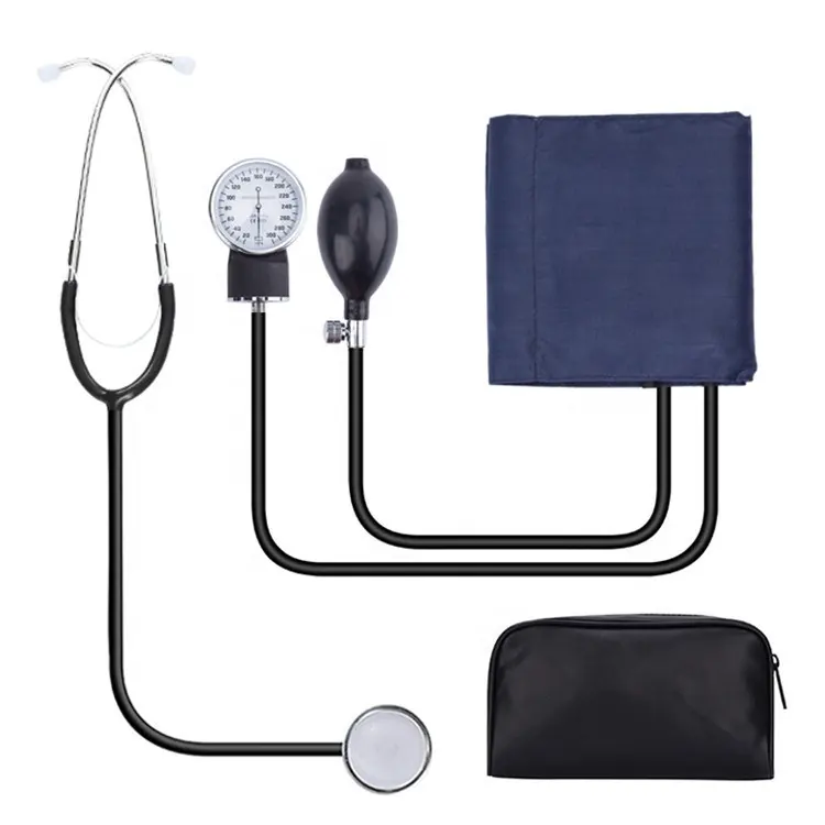 accurate arm aneroid blood pressure monitor manual sphygmomanometer with stethoscope