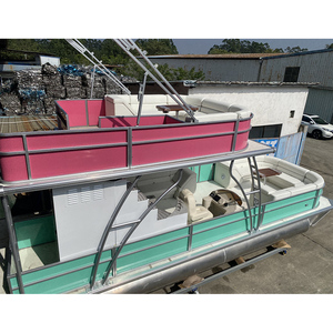 Bateau ponton à double pont en aluminium de 9,2 m avec une capacité de 18 passagers pour les excursions commerciales sur le lac et les services de <span class=keywords><strong>taxi</strong></span> fluvial - Product Image 6