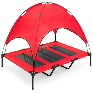 Elevated Portable Dog Cot Cooling <strong>Pet</strong> <strong>Bed</strong> With Canopy Shade - Product Image 1