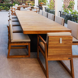 उच्च अंत बगीचे के पैटियो बालकनी डाइनिंग टेबल और कुर्सी सेट आउटडोर होटल विला टेक कुर्सी फर्नीचर - Product Image 1