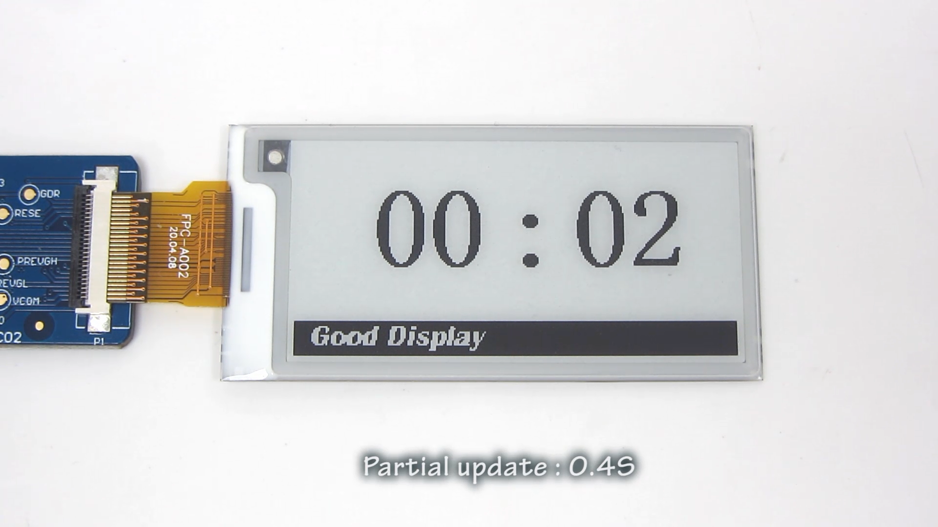 2.13 Inch E Ink Display - Fast Refresh 1.3s, 250x122