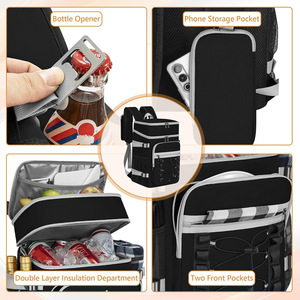 <span class=keywords><strong>Borsa</strong></span> Termica in Pelle di Grande Capacità, Impermeabile, <span class=keywords><strong>a</strong></span> Doppia Tracolla, per Campeggio e Spiaggia, Design Moderno e Minimalista - Product Image 3