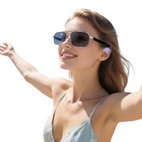 GT31 pour lunettes intelligentes avec fonction marche/arrêt automatique, charnière à ressort métallique sensible au toucher, compatible IA pour la musique et les appels