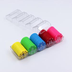 Jetons de jeu de poker Mahjong en plastique de 39 mm avec logo personnalisé, impression UV, vente directe d'usine, jetons de Texas Hold'em - Product Image 4