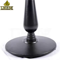 Base de table industrielle en fonte en forme de gourde |   Socle robuste pour café et restaurant