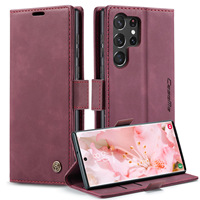 Étui de téléphone portable en cuir PU magnétique à rabat avec fentes pour cartes de luxe pour Samsung Galaxy S26 S24 FE S23 S22 Ultra A17 A37 A57 A56